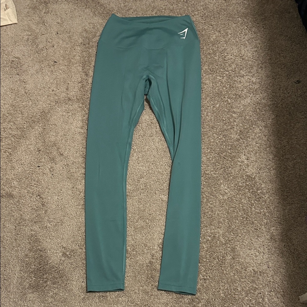 Gymshark 25” Green Leggings Size XS